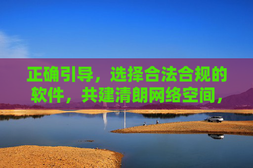 正确引导，选择合法合规的软件，共建清朗网络空间，引导合法用软件，共建清朗网络空间