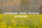 王者荣耀我的街区，初级荣耀，开启王者之路起点及用途揭秘