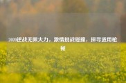 2020逆战无限火力，激情挑战碰撞，探寻适用枪械