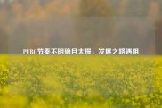 PUBG节奏不明确且太慢，发展之路遇阻