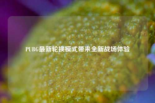 PUBG最新轮换模式带来全新战场体验