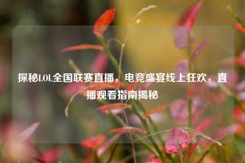 探秘LOL全国联赛直播,电竞盛宴线上狂欢,直播观看指南揭秘