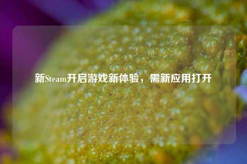 新Steam开启游戏新体验,需新应用打开